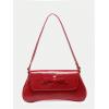 imageVerdusa Womens Y2K Coquette Bow Tie Vintage Shoulder Bags Lace PU Leather Kawaii Purse HandbagBow Red