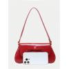 imageVerdusa Womens Y2K Coquette Bow Tie Vintage Shoulder Bags Lace PU Leather Kawaii Purse HandbagBow Red