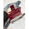 imageVerdusa Womens Y2K Coquette Bow Tie Vintage Shoulder Bags Lace PU Leather Kawaii Purse HandbagBurgundy