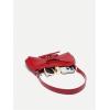 imageVerdusa Womens Y2K Coquette Bow Tie Vintage Shoulder Bags Lace PU Leather Kawaii Purse HandbagRed