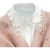 imageVerdusa Womens Fake Collar Detachable Dickey Collar Half Shirts BlouseWhite Floral