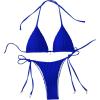 imageVerdusa Womens Two Piece Swimsuits Swimwear Halter String Triangle Bikini SetsRoyal Blue