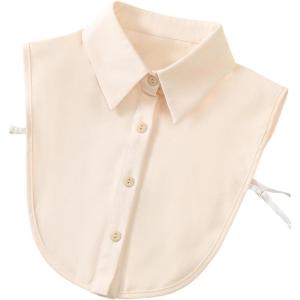imageVerdusa Womens Fake Collar Detachable Dickey Collar Half Shirts BlouseBeige
