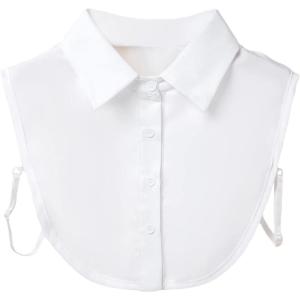 imageVerdusa Womens Fake Collar Detachable Dickey Collar Half Shirts BlouseWhite