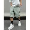 imageVerdusa Mens Baggy Bermuda Denim Shorts Streetwear Jean Short with PocketsArmy Green