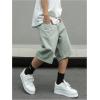 imageVerdusa Mens Baggy Bermuda Denim Shorts Streetwear Jean Short with PocketsArmy Green