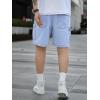 imageVerdusa Mens Casual High Waist Straight Leg Denim Cargo Shorts with PocketsLight Wash