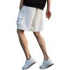imageVerdusa Mens Loose Straight Leg Cargo Shorts Buckle Drawstring Waist Baggy ShortsWhite