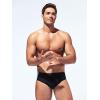 imageVerdusa Mens Swim Brief Swimsuit Bikini Briefs Beach Shorts Bating SuitBlack Blue