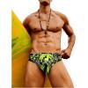 imageVerdusa Mens Swim Brief Swimsuit Bikini Briefs Beach Shorts Bating SuitBlack and Green
