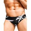 imageVerdusa Mens Swim Brief Swimsuit Bikini Briefs Beach Shorts Bating SuitBlack and White