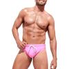 imageVerdusa Mens Swim Brief Swimsuit Bikini Briefs Beach Shorts Bating SuitDrawstring Pink