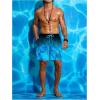 imageVerdusa Mens Tropical Print Drawstring Waist Swim Trunks Beach ShortsRoyal Blue
