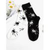 imageVerdusa Womens 2 Pairs Checkered Mid Calf Socks Vintage Graphic Printed Crew SocksBlack