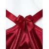 imageVerdusa Womens 2 Piece Cut Out Underwire Sexy See Through Bra and Panty Lingerie SetsBurgundy