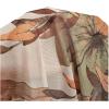 imageVerdusa Womens 2 Piece Floral Print Mesh Pajama Sets Tie Front V Neck Cami Top and PantsMulticolor Beige