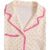imageVerdusa Womens 2 Piece Pajama Sets Cute Pj Set Button Up Short Sleeve Top and Short Sleepwear Lounge SetsBeige