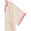 imageVerdusa Womens 2 Piece Pajama Sets Cute Pj Set Button Up Short Sleeve Top and Short Sleepwear Lounge SetsBeige