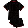 imageVerdusa Womens 2 Piece Pajama Sets Cute Pj Set Button Up Short Sleeve Top and Short Sleepwear Lounge SetsBlack and Red