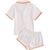 imageVerdusa Womens 2 Piece Pajama Sets Cute Pj Set Button Up Short Sleeve Top and Short Sleepwear Lounge SetsOrange