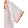 imageVerdusa Womens 2 Piece Pajama Sets Cute Pj Set Button Up Short Sleeve Top and Short Sleepwear Lounge SetsOrange