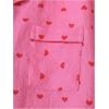 imageVerdusa Womens 2 Piece Pajama Sets Cute Printed Pj Set Button Up Shirts with Shorts Lounge SleepwearCoral Pink