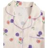 imageVerdusa Womens 2 Piece Pajama Sets Cute Printed Pj Set Button Up Shirts with Shorts Lounge SleepwearFig White