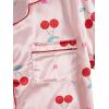 imageVerdusa Womens 2 Piece Pajama Sets Cute Printed Pj Set Button Up Shirts with Shorts Lounge SleepwearLight Pink Cheery
