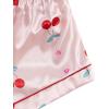 imageVerdusa Womens 2 Piece Pajama Sets Cute Printed Pj Set Button Up Shirts with Shorts Lounge SleepwearLight Pink Cheery
