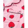 imageVerdusa Womens 2 Piece Pajama Sets Cute Printed Pj Set Button Up Shirts with Shorts Lounge SleepwearRed Pink