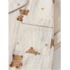 imageVerdusa Womens 2 Piece Pajama Sets Cute Printed Pj Sets Sleepwear Button Up Shirt with Pants Lounge SetBrown Beige