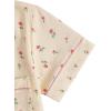 imageVerdusa Womens 2 Piece Pajama Sets Cute Printed Pj Sets Sleepwear Button Up Shirt with Pants Lounge SetFloral Beige