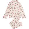 imageVerdusa Womens 2 Piece Pj Sets Matching Sets Printed Pajama Sets Sleepwear Long Sleeve Tops and PantsCherry Beige