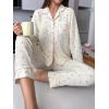 imageVerdusa Womens 2 Piece Pj Sets Matching Sets Printed Pajama Sets Sleepwear Long Sleeve Tops and PantsFloral Beige
