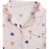 imageVerdusa Womens 2 Piece Printed Lounge PJ Sets Sleepwear Button Up Shirt with ShortsBeige