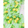 imageVerdusa Womens 2 Piece Sleepwear Button Down Pajama Sets Short Sleeve Shirt and ShortsGreen