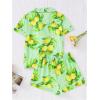 imageVerdusa Womens 2 Piece Sleepwear Button Down Pajama Sets Short Sleeve Shirt and ShortsGreen