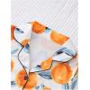 imageVerdusa Womens 2 Piece Sleepwear Button Down Pajama Sets Short Sleeve Shirt and ShortsOrange