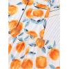 imageVerdusa Womens 2 Piece Sleepwear Button Down Pajama Sets Short Sleeve Shirt and ShortsOrange