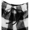 imageVerdusa Womens 2 Pieces Fuzzy Pajama Set Knit Crop Tank Top ampamp Teddy Plaid Shorts LoungewearBlack Plaid
