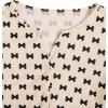imageVerdusa Womens 2Piece Button Down Short Sleeve Ditsy Floral Button Front Sleepwear Loungewear PJ SetBlack Beige
