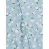 imageVerdusa Womens 2Piece Button Down Short Sleeve Ditsy Floral Button Front Sleepwear Loungewear PJ SetBlue
