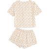 imageVerdusa Womens 2Piece Button Down Short Sleeve Ditsy Floral Button Front Sleepwear Loungewear PJ SetOrange