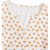 imageVerdusa Womens 2Piece Button Down Short Sleeve Ditsy Floral Button Front Sleepwear Loungewear PJ SetOrange