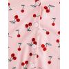 imageVerdusa Womens 2Piece Button Down Short Sleeve Ditsy Floral Button Front Sleepwear Loungewear PJ SetPink Red