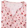 imageVerdusa Womens 2Piece Button Down Short Sleeve Ditsy Floral Button Front Sleepwear Loungewear PJ SetPink Red