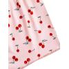 imageVerdusa Womens 2Piece Button Down Short Sleeve Ditsy Floral Button Front Sleepwear Loungewear PJ SetPink Red
