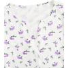 imageVerdusa Womens 2Piece Button Down Short Sleeve Ditsy Floral Button Front Sleepwear Loungewear PJ SetPurple