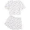 imageVerdusa Womens 2Piece Button Down Short Sleeve Ditsy Floral Button Front Sleepwear Loungewear PJ SetPurple