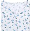 imageVerdusa Womens 2Piece Button Down Short Sleeve Ditsy Floral Button Front Sleepwear Loungewear PJ SetWhite